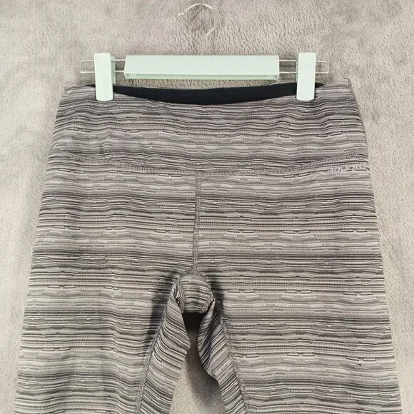 BROOKS Capri Legging M(8-10)Activewear Gray Pull on Spandex Casual Drawstring - Picture 2 of 11